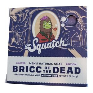 Dr Squatch Bricc of the Dead Limited Mens Natural Bar Ground Vanilla Medium Grit